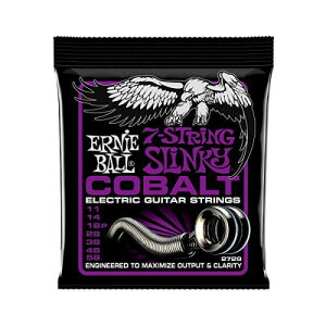 ERNIE BALL 2729 エレキギター弦 7弦 (11-58) COBALT 7-STRING POWER SLINKY コバルト・パワー・スリンキー