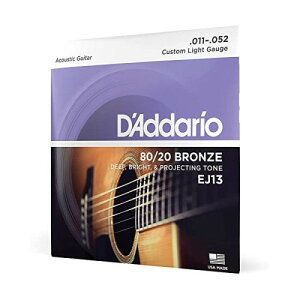 D'Addario __I AR[XeBbNM^[ 80/20uY Custom Light .011-.052 EJ13