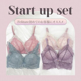 【20％OFFクーポン】小胸さんスタートアップセット Feliture極ふわブラ 初恋ブラ ミニョンレーシーブラジャー&ショーツ ブラジャー ショーツ セット 上下セット ノンワイヤー レース かわいい 下着 補正 脇高 脇肉 ハミ肉 育乳 育乳ブラ 盛りブラ 谷間 小胸