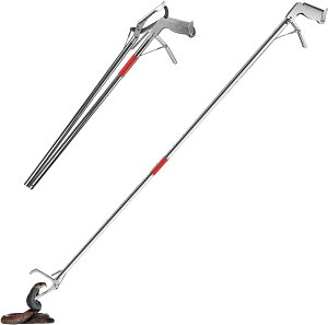 �w�r�ߊl�_ �܂��� �X�l�[�N�L���b�`���[ �֕ߊl�_ �Œ� 150cm �X�e�����X�� ���y�� ���S �g���₷�� ���b�N�@�\ ঒��� �w�r �֕߂܂��铹�� �}�W�b�N�n���h �S�~�E��