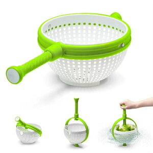 取っ手付き 野菜 果物 水切り 便利なグッズ キッチン Salad Spinner 調理用ボール 役立つ 便利 深型 軽量 軽い 便利 過水バスケット アウトドア コンパクト 収納便利 キッチングッズ 台所グッズ