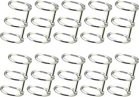 バインダーリング 穴径 製本用とじ具 学習カード 単語帳 資料保存 ファイル整理 カレンダー 手帳 アルバム 10個セット A4/A5/B5ルーズリング ルーズリーフリング ファイル本製作 資料保存 メタルブックリング 取り外し可能