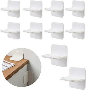 家具転倒防止 耐震ストッパー 地震転倒防止 8個セット 耐震グッズ 粘着式 しっかり固定 地震対策 穴開け不要 本棚 カラボックス 冷蔵庫 転倒防止 (8個セット)