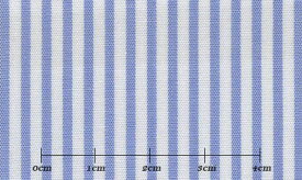 ファーストコレクション ブルー系 ストライプ メンズ オーダーシャツ 綿50％ ポリ50％【RCP】【3090350003】