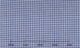 ファーストコレクション ブルー系 チェック メンズ オーダーシャツ 綿50％ ポリ50％【RCP】【3090350008】