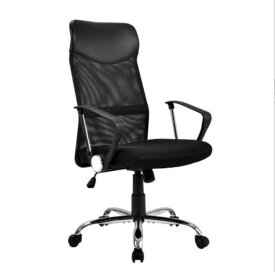 【ブラック】オフィスチェア メッシュ+PU ハイバック　大人気パソコンチェア デスクチェア オフィスチェアー PCチェア 学習椅子 事務椅子 OAチェア 疲れにくい