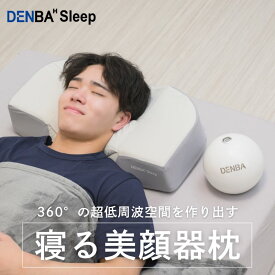 DENBA Sleep デンバスリープ｜寝る美顔器枕｜健康 睡眠 環境 寝具 枕 高機能寝具 美顔器 寝返り 横向き 仰向け 顔 頭部 首 胸 低周波電場空間 ながらケア 抗酸化 鮮度保持 エイジング 美容 OGUCHI式 ギフト プレゼント ポイント消化