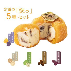 あんぽ柿バター「惚っ」5種セット(ギフト箱入り)｜あんぽ柿 果実園 奈良県 フルーツ くだもの お中元 お歳暮 お祝い プレゼント ポイント消化