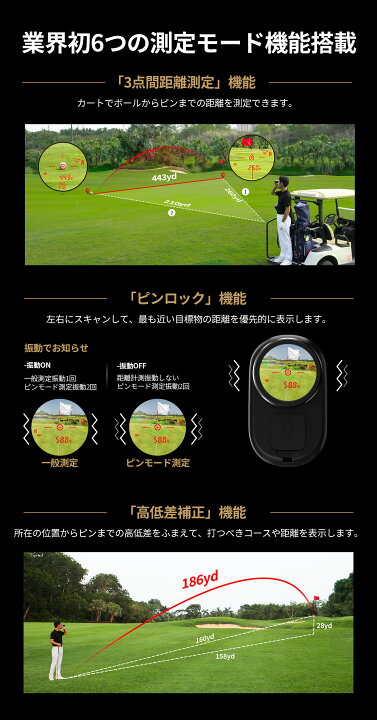 楽天市場】EENOUR SILLAID VOYAGE PRO ゴルフ レーザー距離計 赤緑色 