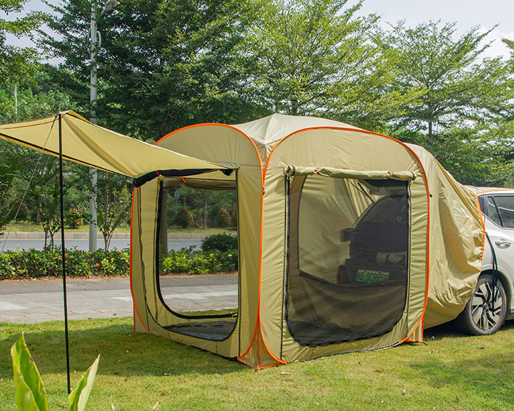 るという Fengzel Outdoor カーサイドテント 200*200*200CM 立方体 3-4人用 防雨防風 UVカットSUV各車種