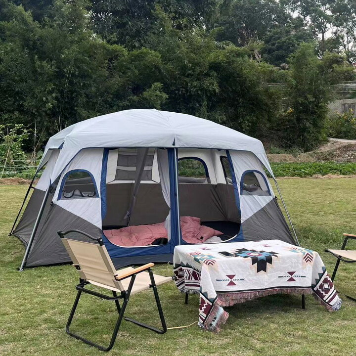 楽天市場】Fengzel Outdoor ツールームテント 6-8/8-12人用 快適な2 