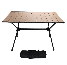 Fengzel Outdoor アルミ合金製 折り畳みテーブル 35/45cm二段階高さ調節　X型フレーム ローテーブル 耐荷重60kg アウトドアキャンプ お花見 コンパクト 軽量 レジャーテーブル 海外通販