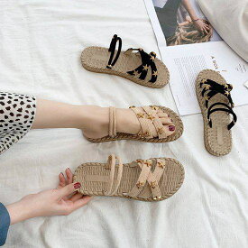【取寄】サンダル ぺたんこ レディース 夏 大きいサイズ 履きやすい 歩きやすい カジュアル スター 星 クロス 美脚 フラット 無地 草履 スリッパ 涼しい 痛くない 疲れにくい 幅広 ローヒール コンフォートサンダル お散歩 かわいい オシャレ リゾート 海 ブラック ベージュ