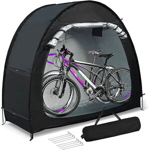 ���]�ԃe���g �T�C�N���n�E�X�o�C�N�K���[�W 1-2��p ���]�Ԓu���ꉮ�O ���]�Ԏ��[ UV�J�b�g���悯 �h�� �h�o ���]�� �J�悯 ���O�ȈՎ��[ 420D���� 200×80×165cm