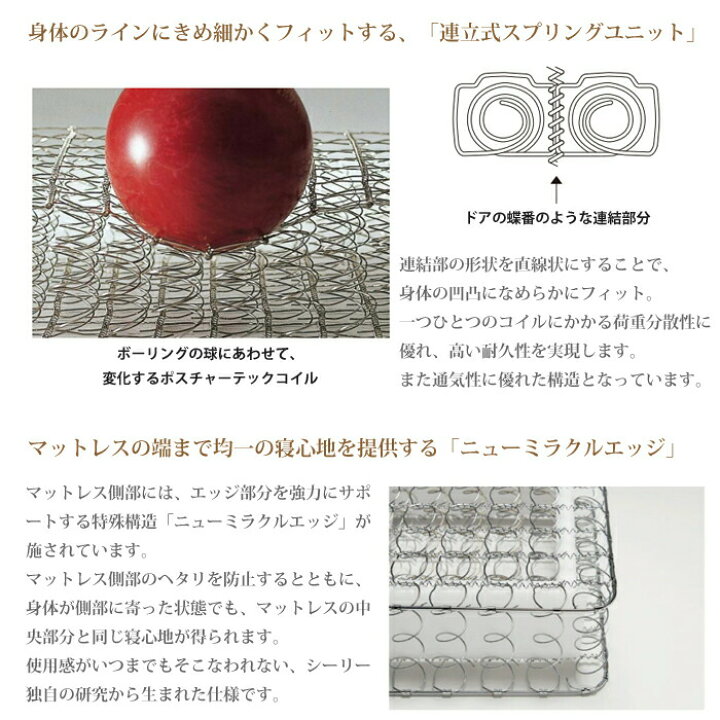 楽天市場】【開梱設置無料】シーリー マットレス ホテルスタイル 