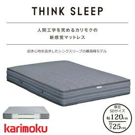 カリモク マットレス THINK SLEEP POINT NN81M4CO セミダブルサイズkarimoku/シンクスリープ/ポケットコイル/洗えるマット寝返りしやすい/体圧分散/ストレスレス新感覚マットレス送料無料