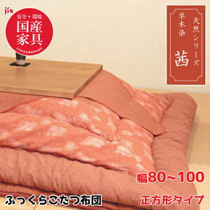 【11/1に使える限定クーポン配布中!】【日本製】アサヒ ふっくらこたつ布団 茜 幅80〜100cm 正方形 掛敷き布団セットKF-180 #30/赤色/高級感/安心・安全国産家具認定ASAHI/草木染/天然染料/こた