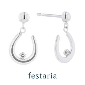 【楽天スーパーSALE】6/11(火)01:59まで【 30%OFF 】【 festaria bijou SOPHIA 】 ピアス K10 WG ホワイトゴールド ダイヤモンド ギフト プレゼント ジュエリー レディース 【 SALE 】