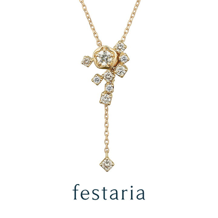 楽天市場】【 festaria bijou SOPHIA 】 ネックレス K18 YG イエロー 