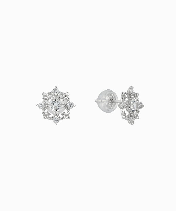 楽天市場】【 festaria bijou SOPHIA 】 ピアス K10 WG ホワイト 