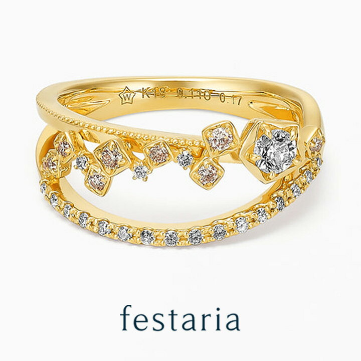 楽天市場】【 festaria bijou SOPHIA 】 指輪 リング K18 YG イエロー 