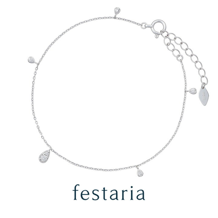 楽天市場】【 festaria bijou SOPHIA 】 ブレスレット K10 WG ホワイト 