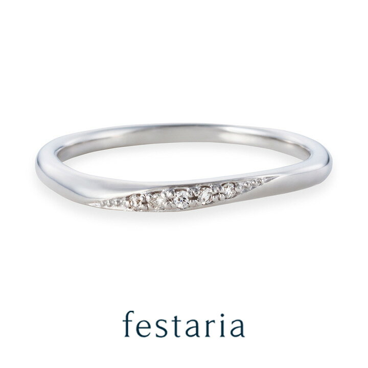 楽天市場】【 festaria VOYAGE 】 ペア リング 指輪 K10 WG ホワイト 