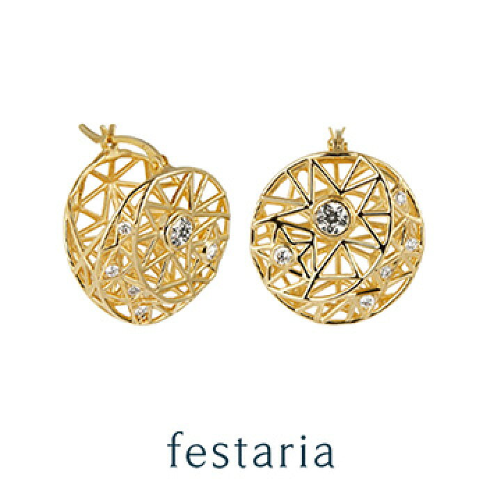 楽天市場】【 festaria bijou SOPHIA 】ピアス K18 YG イエロー 