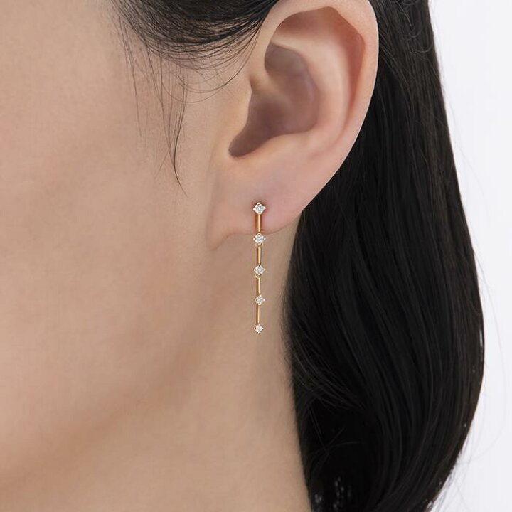 楽天市場】【 festaria bijou SOPHIA 】ピアス 2WAY K18 YG イエロー  