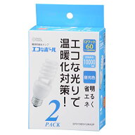 エコなボール60W形口金E26昼光色スパイラルタイプ2個入り EFD15ED/12NX2P