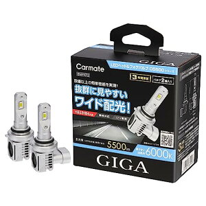 J[Cg GIGA ԗpyLED wbh&tHOouz C5500 V[Y 6000K y HB3/HB4 z5500lm ₷Ch