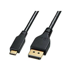 �T�����T�v���C TypeC-DisplayPort�ϊ��P�[�u�� (�o�����j�i�u���b�N�E1m�j KC-ALCDPR10