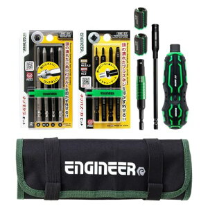ENGINEER �G���W�j�A ���̍H��7�_�Z�b�g �����ׂꂽ�v���X�l�W�E�Z�p���t���{���g�Ή� �M�l�W���O����l�W�O���p�h���C�o�[ DXZ-06