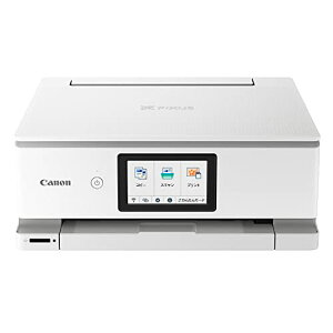 Canon �v�����^�[ A4�C���N�W�F�b�g�����@�L���m�� �C���N�W�F�b�g�����@ TS8630 WHITE 2022�N���f�� 6�F�E�Ɨ��^�E�Ή��C