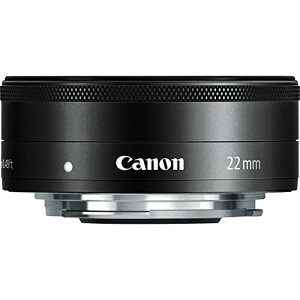 Canon �P�œ_�L�p�����Y EF-M22mm F2 STM �~���[���X���Ή� �u���b�N�A���F