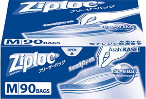 Ziploc �y��e�ʁz�W�b�v���b�N �ė��p�\ �|���G�`���� (PE) �t���[�U�[�o�b�O M 90���� �W�b�p�[ ����