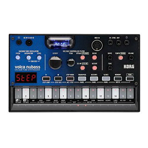 KORG �V���Z�T�C�U�[ �x�[�X�}�V�� volca nubass �^��ǉ�H Nutube���� 16�X�e�b�v�V�[�P���T�[ �d�r�쓮 �X�s�[�J�[��