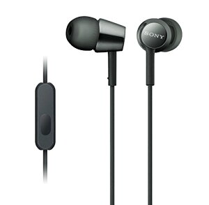 Sony MDREX155AP �C���C���[�C���z�� �w�b�h�z��/�w�b�h�Z�b�g �}�C�N�t�� �ʘb�p �u���b�N (MDR-EX155AP/B)