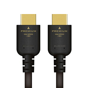 �G���R�� �n�C�X�s�[�h HDMI �P�[�u�� 2m �v���~�A�� 4K / 3D / �I�[�f�B�I���^�[���Ή� �u���b�N CAC-HDPS14E20B