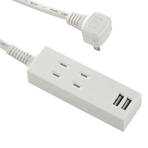 �I�[���d�@ USB�[�d�|�[�g2���t���^�b�v 2�� �R�[�h��3m(�z���C�g) HS-TU23PBT-W
