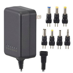 �I�[��(OHM) AudioComm AC�}���`�A�_�v�^�[ DC3�`12V �ϊ��v���O�t�� ���ɐ��Ή� �o��6�i�K�ؑ� AV-DM1220N 0