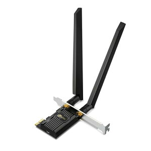 TP-Link Wi-Fi 6E Bluetooth 5.3 PCIe�A�_�v�^�[ �f�X�N�g�b�v�p�\�R�� Wi-Fi 6E �g���C�o���h 2402