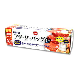 ヘイコー HEIKO フリーザーバッグ 業務用 L 30枚 { ギフト ラッピング 容器 食品 資材 食品資材 食器 イベント パーティー テイクアウト お持ち帰り パック 袋 包装 包装資材 使い捨て }{ 子供会 景品 お祭り くじ引き 縁日 屋台 夏祭り 露店 幼稚園 保育園 }601[22F30]