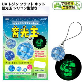 【エントリーで3個P10倍 2個P5倍】UV レジン クラフト キット 蓄光玉 シリコン型付き { DIY キット 自由研究 知育玩具 キッズ 工作 図工 宿題 学習 課題 学校 教材 光る ボール 手作り アーテック artec 学校教材 クラフトホビー 工作素材 おもちゃ 玩具 子供 夏休み }