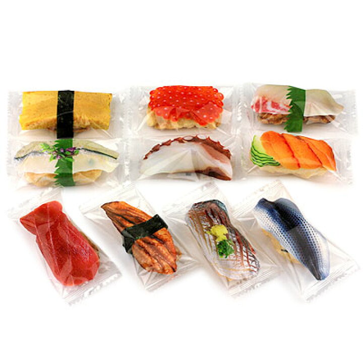 楽天市場】寿司あられ 55個装入 { 駄菓子 お菓子 }{ 寿司 あられ 子供  