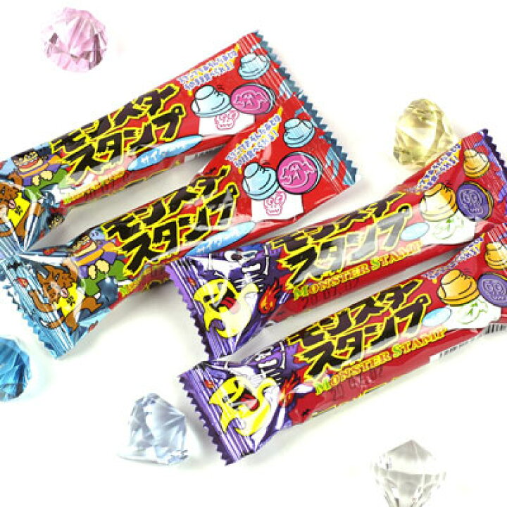 楽天市場 モンスタースタンプキャンディー 50個装入 駄菓子 キャンディ 飴 アメ あめ キャンデー 個包装 業務用 徳用 コスパ お菓子 子供会 景品 お祭り くじ引き 縁日 販促 配布 夏祭り 幼稚園 保育園 問屋 22g18 フェスティバルプラザ