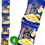 カルビー 堅あげポテト うすしお味 4連 { 駄菓子 お菓子 小分け 食べきり 食べ切り おやつ スナック ポテ…