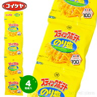 湖池屋 スティックポテト　のり塩 4連 { 駄菓子 お菓子 小分け 食べきり 食べ切り おやつ スナック コイ…