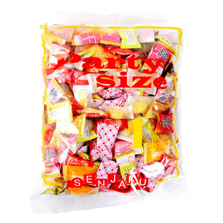 1キロ入り業務用キャンデー Aピローミックス「Party Size」パーティーサイズ 1kg×80袋 期間限定特売 扇雀飴本舗 徳用袋 代引き