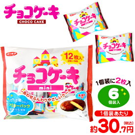 有楽製菓 ユーラク チョコケーキ ミニ 6個装入 { 駄菓子 お菓子 チョコ チョコレート チョコレートケーキ チョコスナック }{ おかし おやつ 子供会 景品 問屋 人気 子供 子ども こども お祭り 縁日 イベント パーティー 配布 個装 個包装 }107[23D17]